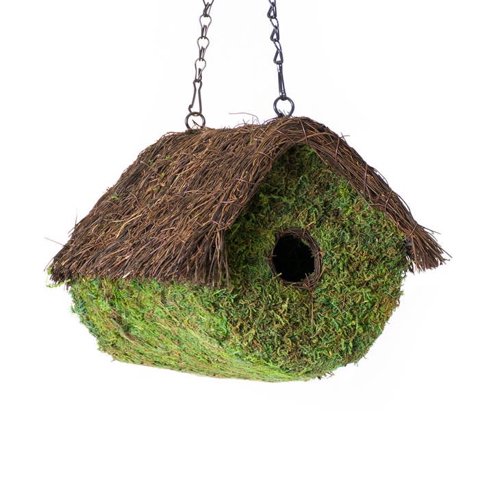 Woven Moss Bird Houses