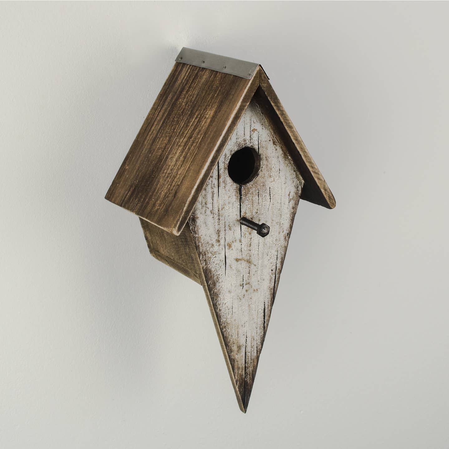 Wooden Birdhouse with Natural Roof — 30cm