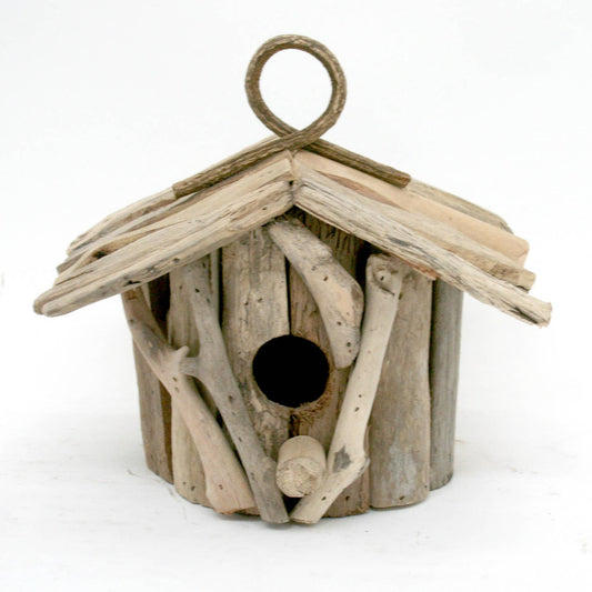 Round Driftwood Birdhouse