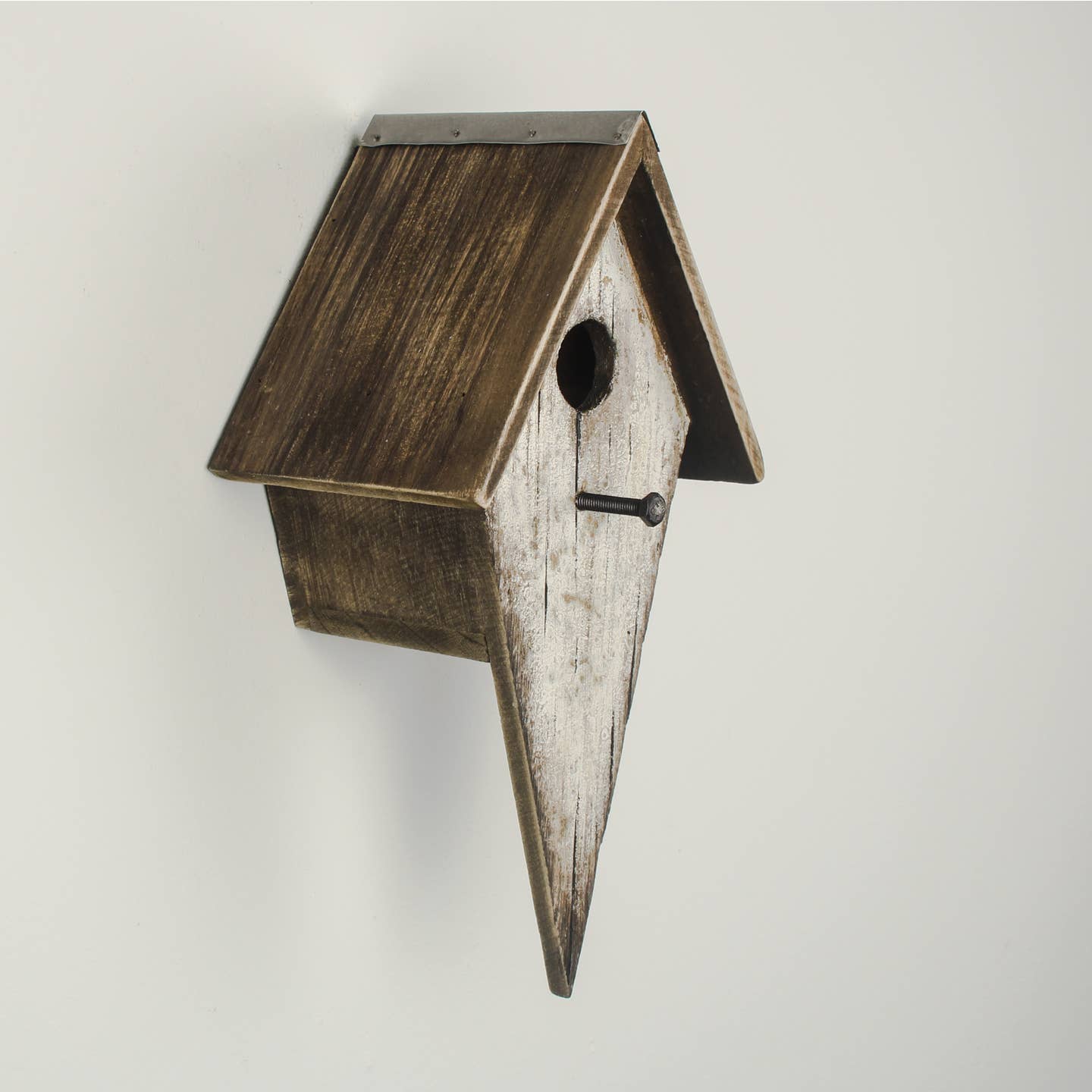Wooden Birdhouse with Natural Roof — 30cm