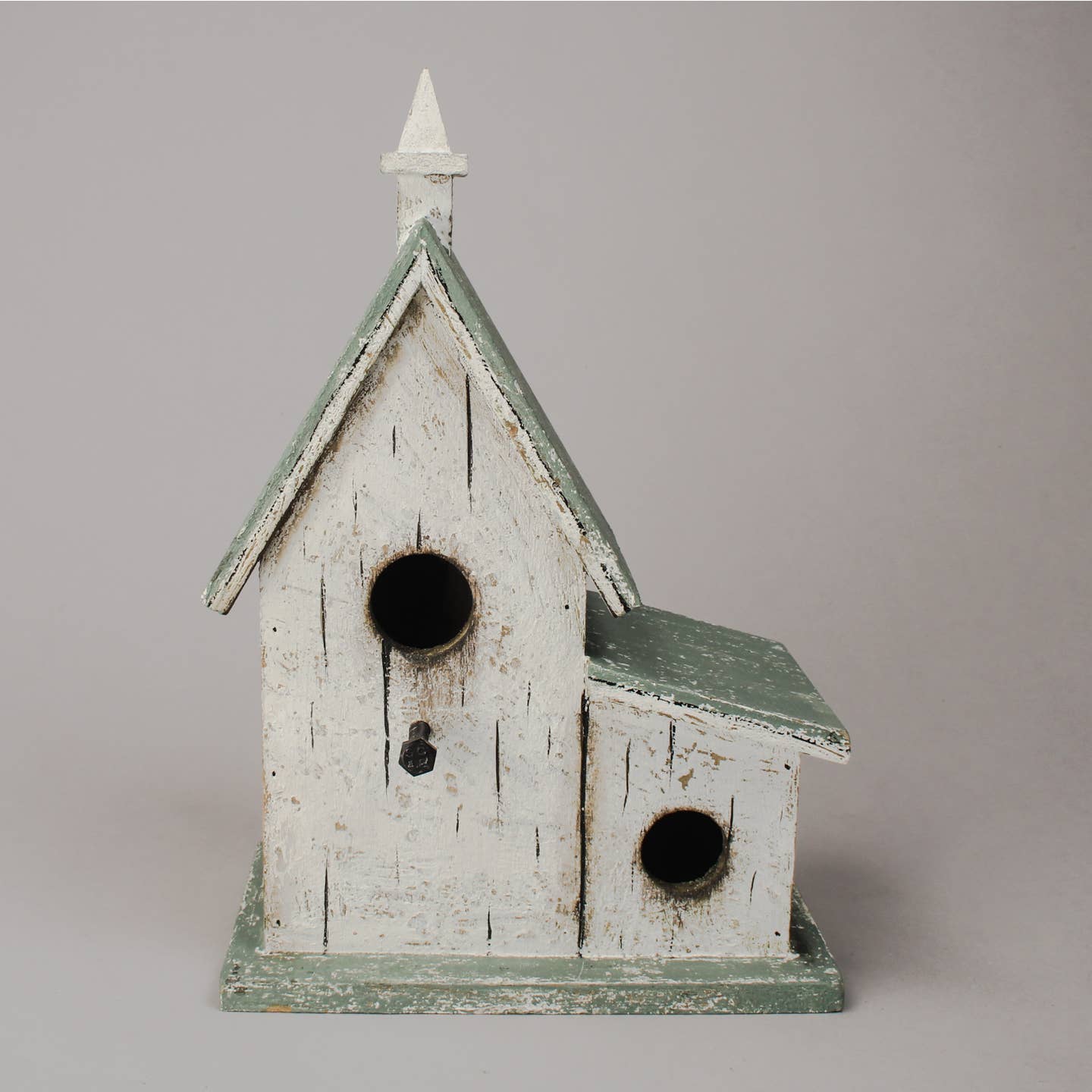 Chapel Wooden Birdhouse with Distressed Finish — 26.5cm