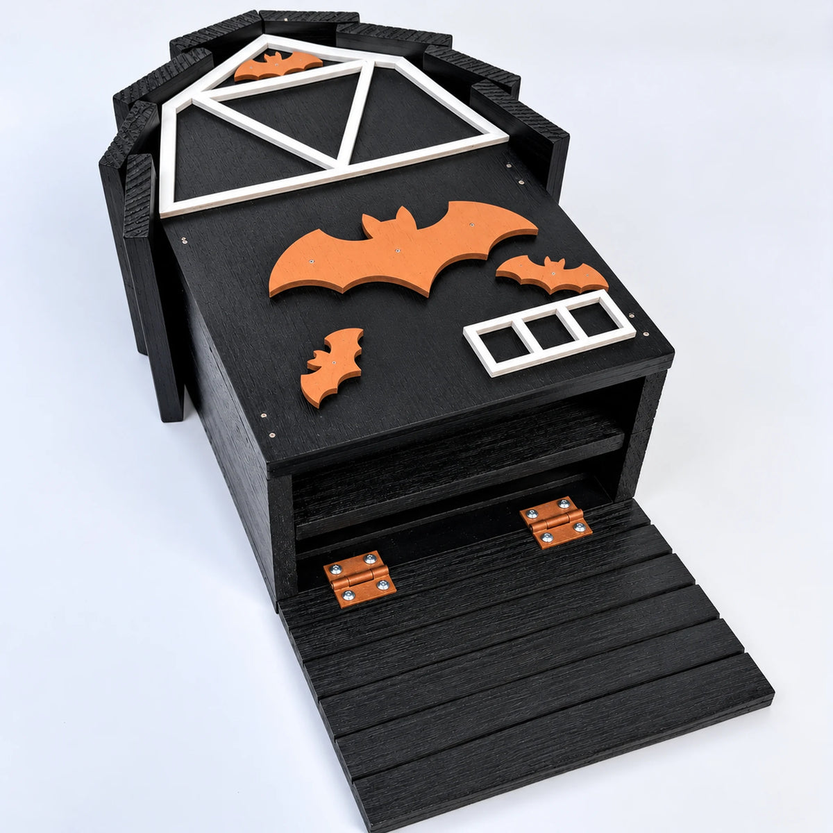 Large Wooden Bat House, Black – 17.7 in Bat Box for Outdoors