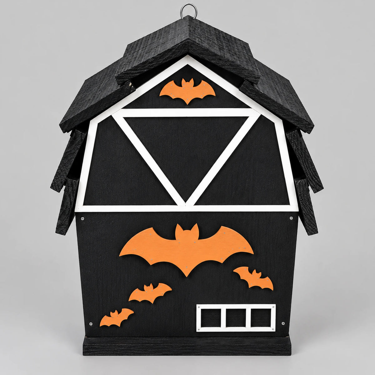 Large Wooden Bat House, Black – 17.7 in Bat Box for Outdoors