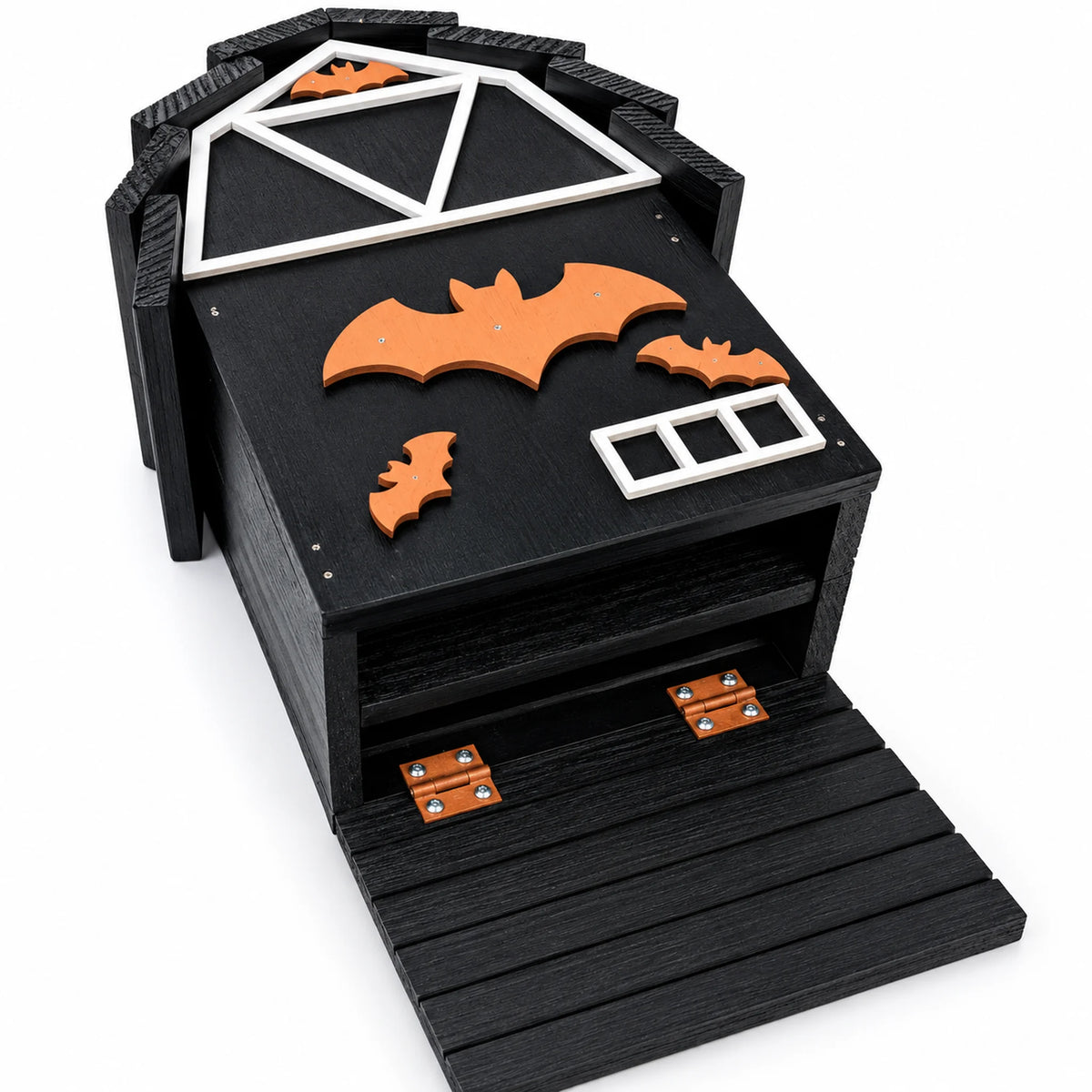 Large Wooden Bat House, Black – 17.7 in Bat Box for Outdoors