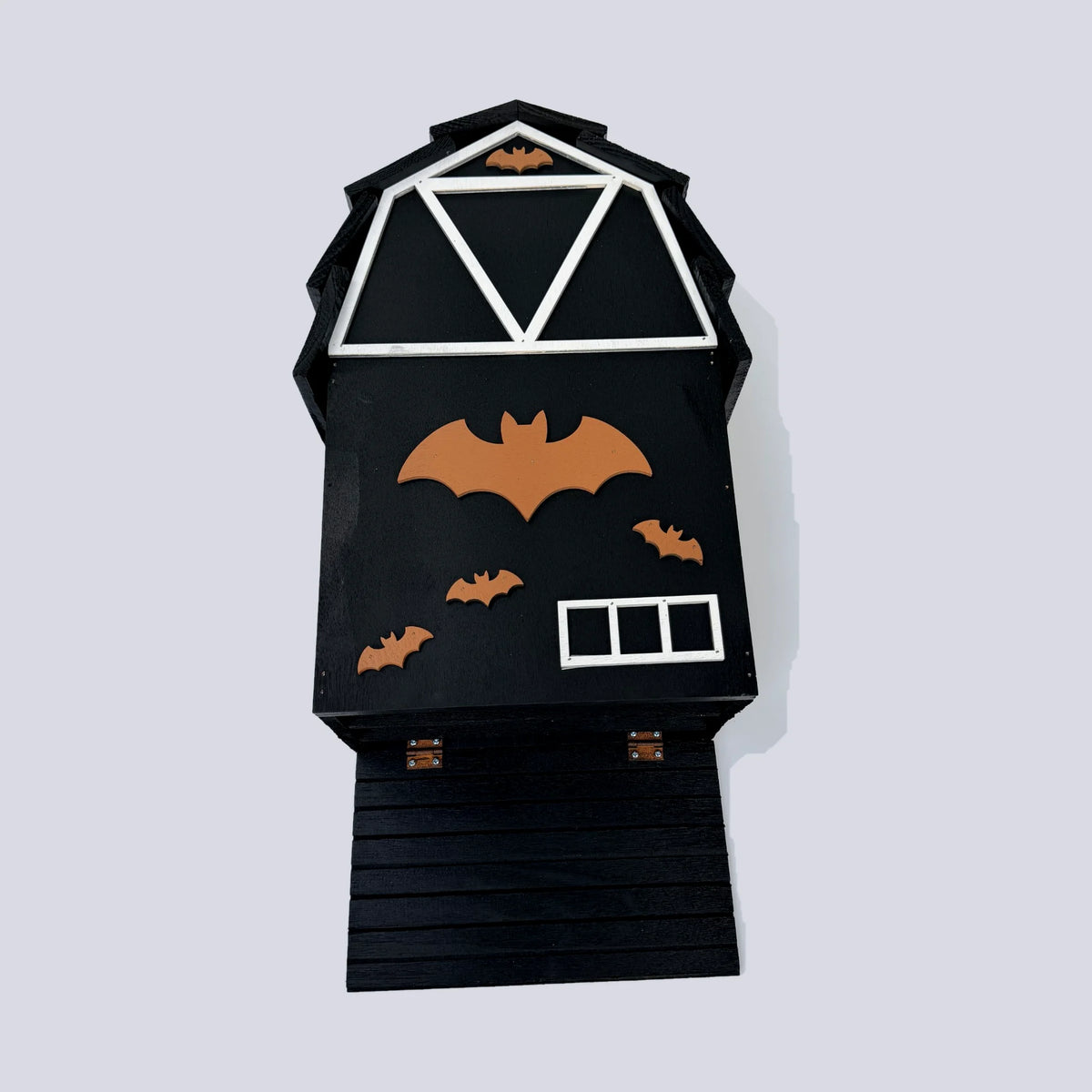 Large Wooden Bat House, Black – 17.7 in Bat Box for Outdoors