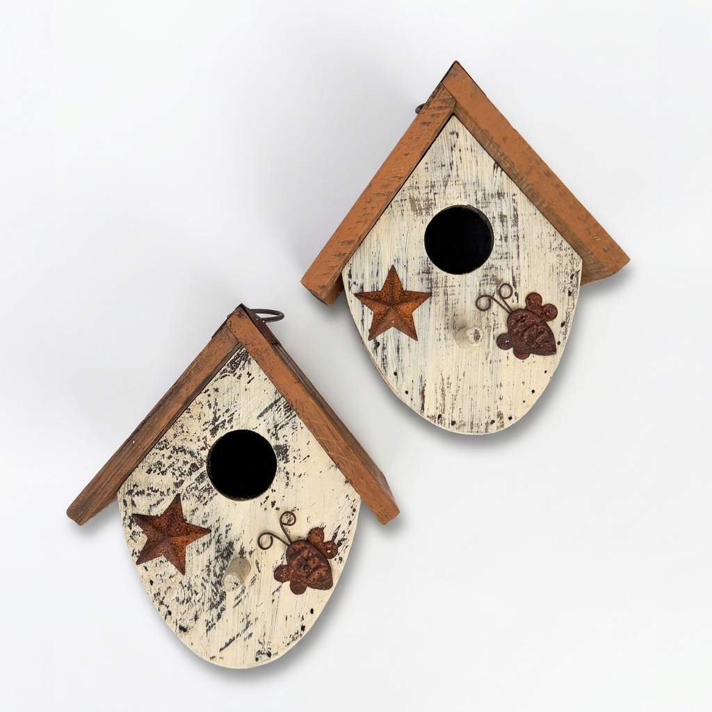 Next birdhouse photo being brightened and extended sideways into a square, keeping the full original height