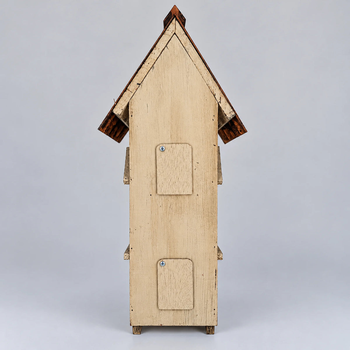 Hanging Birdhouse, White with Metal Roof – 19.3 in Bird House