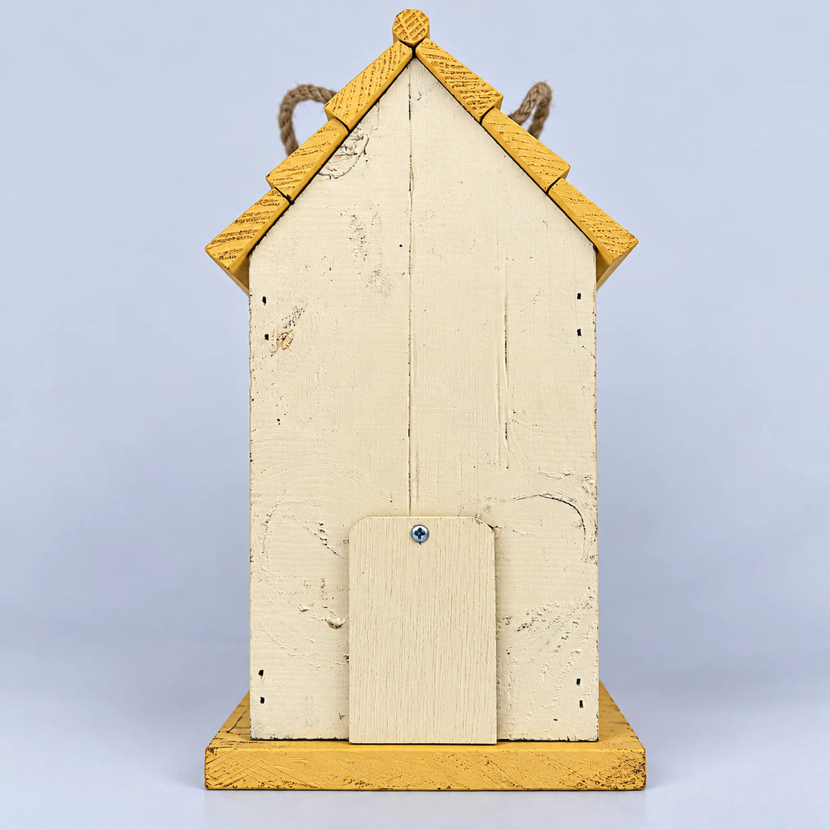 Small Butterfly House, White with Yellow Roof – 9.8 in Shelter