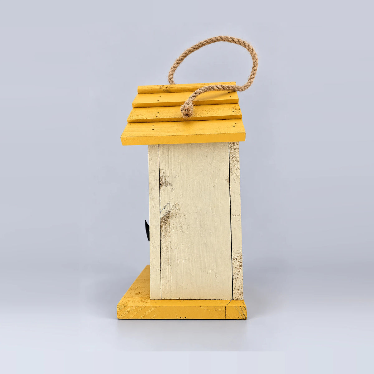 Small Butterfly House, White with Yellow Roof – 9.8 in Shelter
